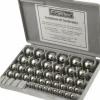 Gage Ball Sets; Minimum Dia (mm): 1 mm; Maximum Dia (mm): 25 mm; Accuracy Grade: 24; Material: Chrome Steel; Standards: AFBMA Certified; Hardness: 63 Rc; Certification Included: Yes; Number of Pieces: 50; Number of Pairs: 25; Traceability Certification Included: Yes; AFBMA Certified