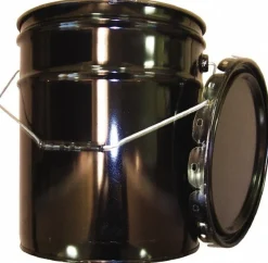 5 Gallon Capacity, Crimped Lid, Drum Pail