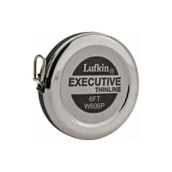 1/16" Graduation, 6 Ft Measurement, Steel Dia Tape Measure