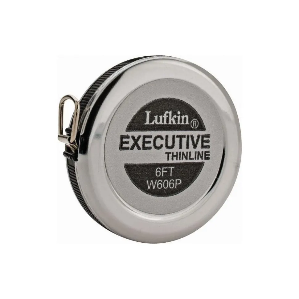 1/16" Graduation, 6 Ft Measurement, Steel Dia Tape Measure