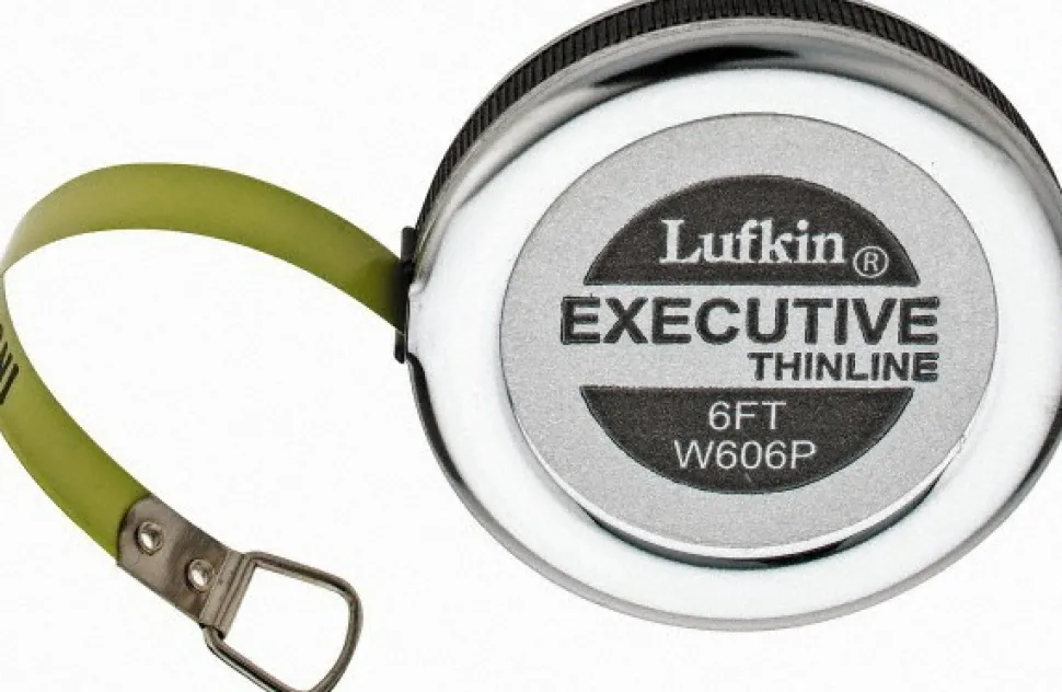 1/16" Graduation, 6 Ft Measurement, Steel Dia Tape Measure