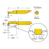 Grooving Tool: Exterior & Interior, Right Hand, 6.00 mm Shank Dia, 1.57 mm Groove Width