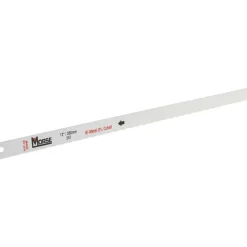 Hand Hacksaw Blades: Blade Material: Bi-Metal; Fractional Blade Length: 12; Blade Width (Inch): 1/2; Blade Thickness (Decimal Inch): 0.0250