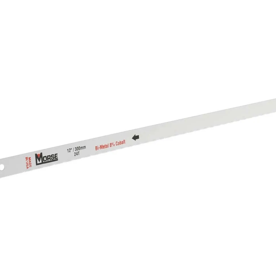 Hand Hacksaw Blades: Blade Material: Bi-Metal; Fractional Blade Length: 12; Blade Width (Inch): 1/2; Blade Thickness (Decimal Inch): 0.0250