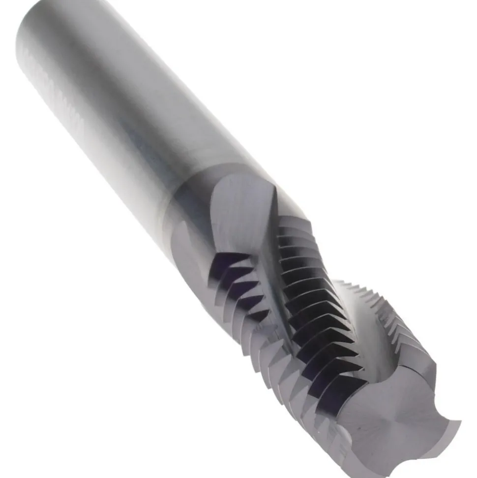 Helical Flute Thread Mill: 1/2-13, Internal, 4 Flute, 0.3750" Shank Dia, Solid Carbide