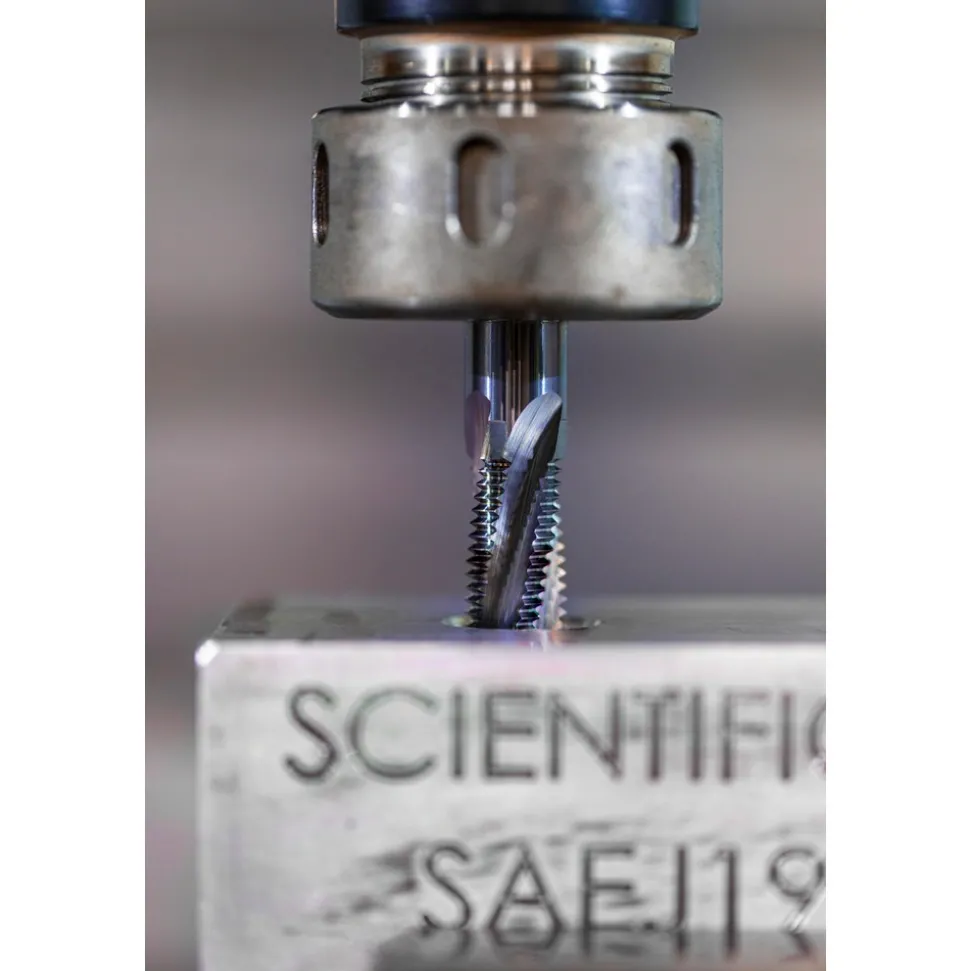 Helical Flute Thread Mill: 5/16-24, Internal, 3 Flute, 0.2500" Shank Dia, Solid Carbide