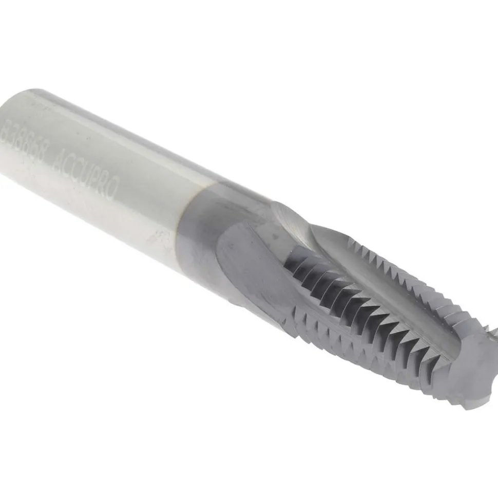 Helical Flute Thread Mill: 1/2-14, Internal, 4 Flute, 0.5000" Shank Dia, Solid Carbide