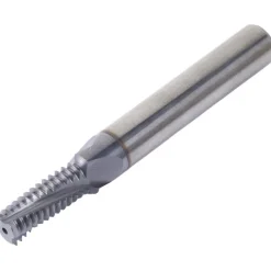Helical Flute Thread Mill: #10-32#12-3/8#8-32, Internal, 3 Flute, 0.1875" Shank Dia, Solid Carbide