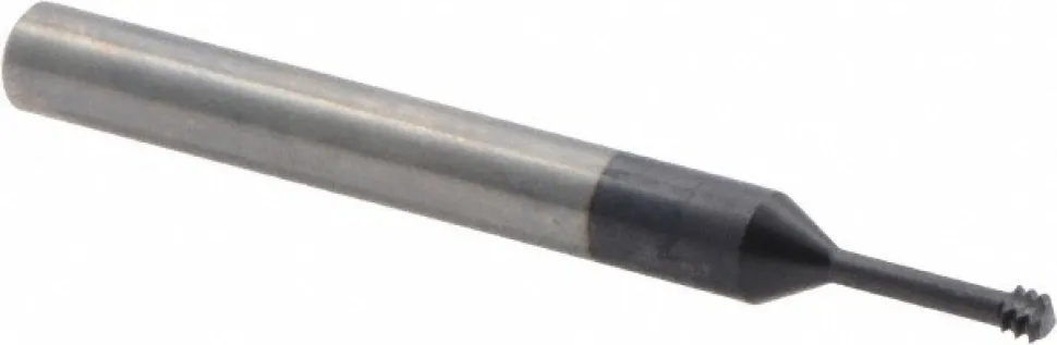 Helical Flute Thread Mill: #10#8, Internal, 3 Flute, 0.2500" Shank Dia, Solid Carbide