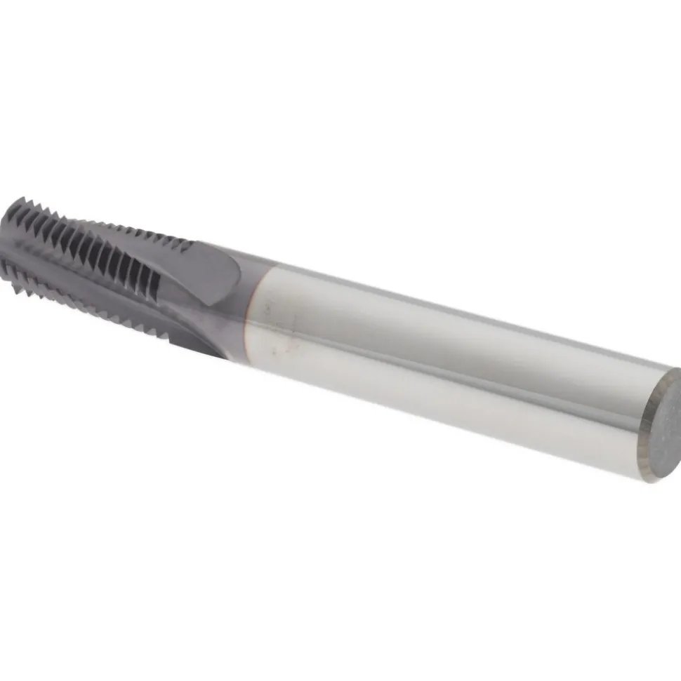 Helical Flute Thread Mill: 3/4-16, Internal, 4 Flute, 0.5000" Shank Dia, Solid Carbide