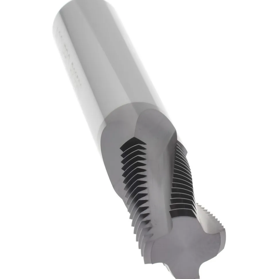Helical Flute Thread Mill: 3/4-16, Internal, 4 Flute, 0.5000" Shank Dia, Solid Carbide