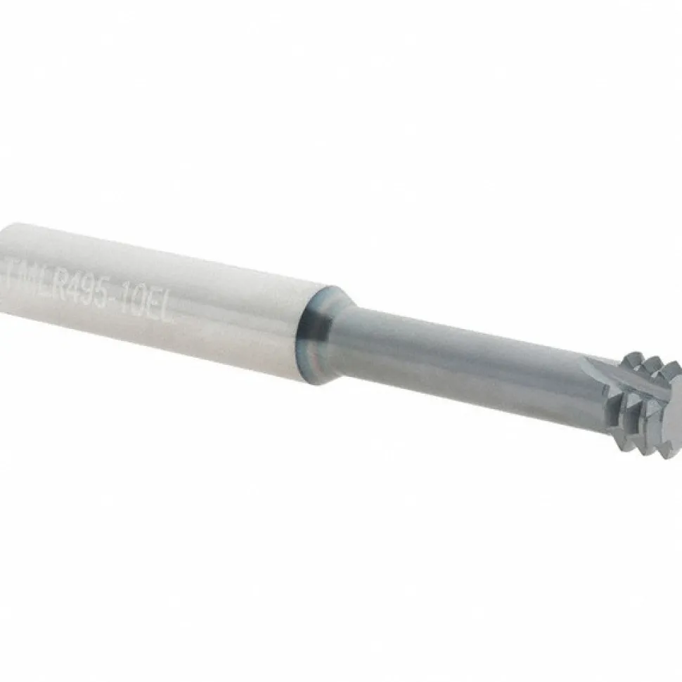 Helical Flute Thread Mill: 3/4-10, Internal, 4 Flute, 0.5000" Shank Dia, Solid Carbide