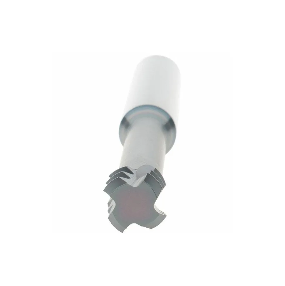 Helical Flute Thread Mill: 3/4-10, Internal, 4 Flute, 0.5000" Shank Dia, Solid Carbide