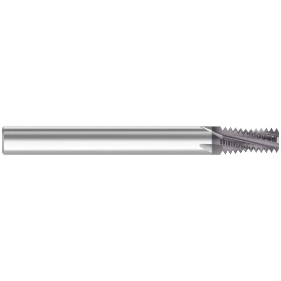 Helical Flute Thread Mill: 1/43/8, Internal & External, 4 Flute, 0.3120" Shank Dia