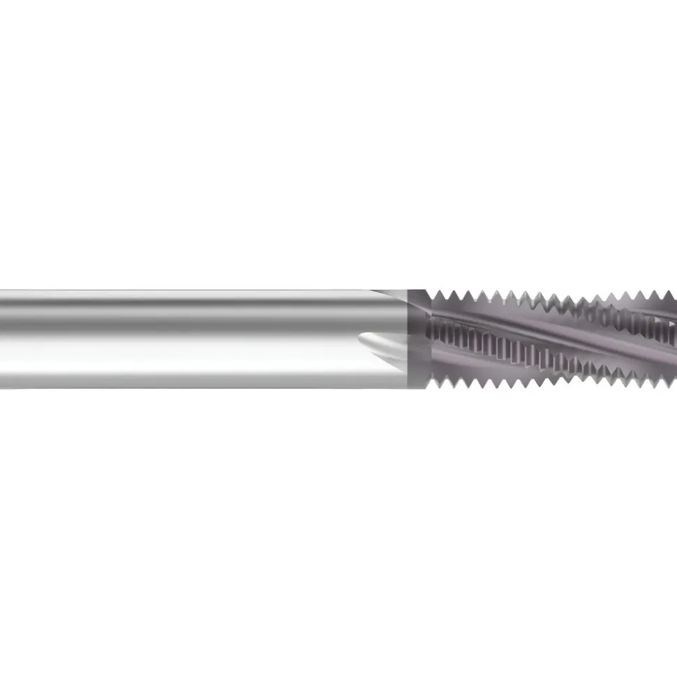 Helical Flute Thread Mill: 7/8-14, Internal & External, 4 Flute, 0.5000" Shank Dia, Solid Carbide