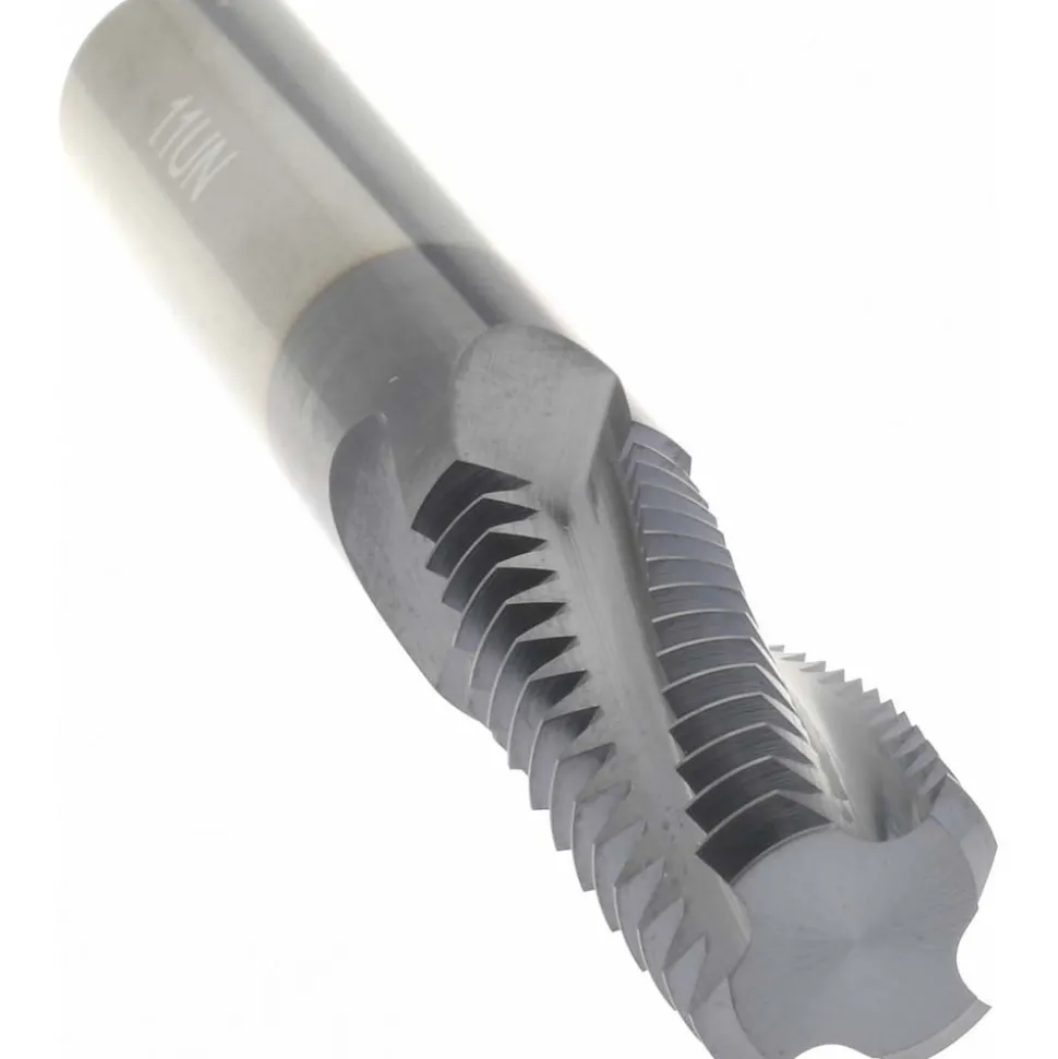 Helical Flute Thread Mill: 5/8-11, Internal, 4 Flute, 0.5000" Shank Dia, Solid Carbide