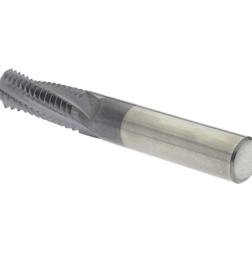 Helical Flute Thread Mill: 5/8-11, Internal, 4 Flute, 0.5000" Shank Dia, Solid Carbide