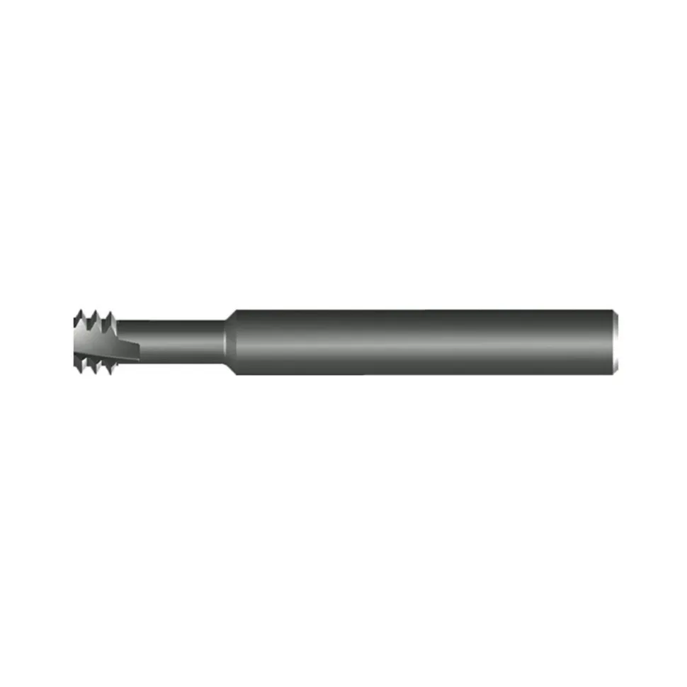 Helical Flute Thread Mill: #6-32, Internal, 3 Flute, 0.2500" Shank Dia, Solid Carbide