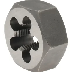Hex Rethreading Die: M12x1.25, Right Hand, Carbon Steel
