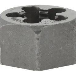 Hex Rethreading Die: M10x1.25, Right Hand, Carbon Steel