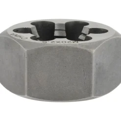 Hex Rethreading Die: M20x2.5, Right Hand, Carbon Steel