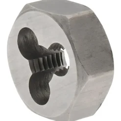 Hex Rethreading Die: M5x0.8, Right Hand, Carbon Steel