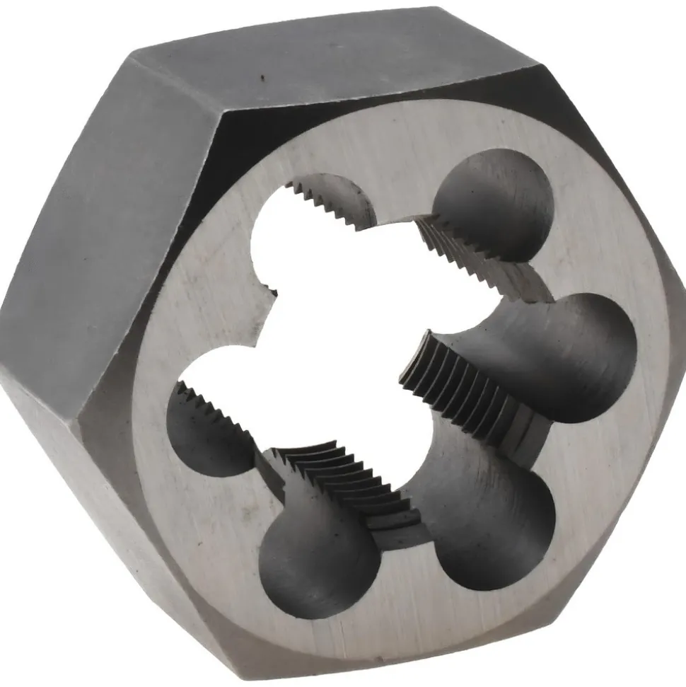 Hex Rethreading Die: M20x1.5, Right Hand, Carbon Steel