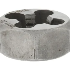 Hex Rethreading Die: M8x1.25, Right Hand, Carbon Steel