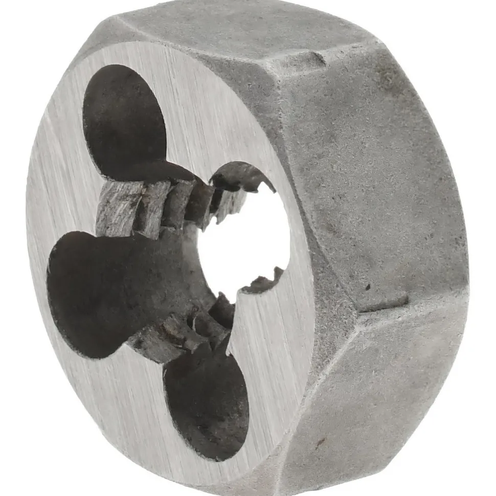 Hex Rethreading Die: M8x1.25, Right Hand, Carbon Steel