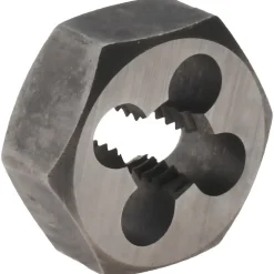 Hex Rethreading Die: M6x1, Right Hand, Carbon Steel