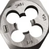 Hex Rethreading Die: 3/8-16, Right Hand, 1" Hex, Carbon Steel