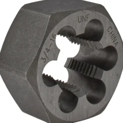 Hex Rethreading Die: 3/4-16, Right Hand, Carbon Steel