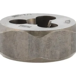 Hex Rethreading Die: 1/4-28, Right Hand, Carbon Steel