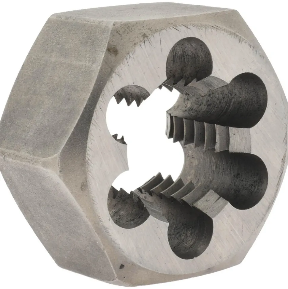 Hex Rethreading Die: 7/8-9, Right Hand, Carbon Steel