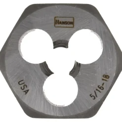 Hex Rethreading Die: 5/16-18, Right Hand, 1