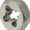 Hex Rethreading Die: 5/8-11, Right Hand, 1-7/16" Hex, Carbon Steel