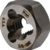 Hex Rethreading Die: 3/8-16, Right Hand, Carbon Steel