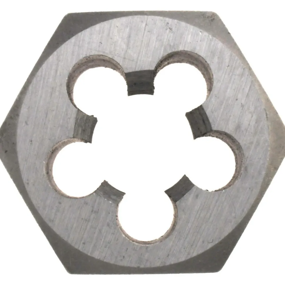 Hex Rethreading Die: 5/8-11, Right Hand, Carbon Steel