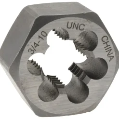 Hex Rethreading Die: 3/4-10, Right Hand, Carbon Steel