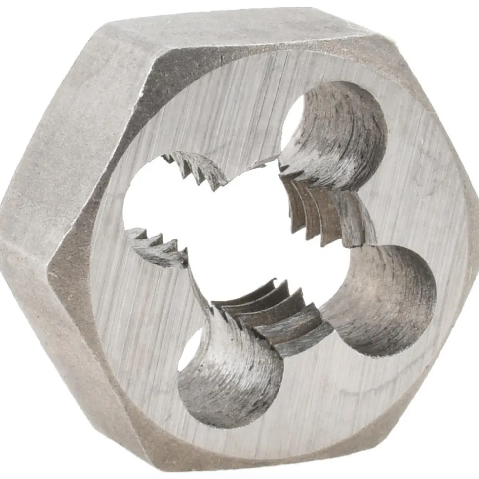 Hex Rethreading Die: 5/16-18, Right Hand, Carbon Steel