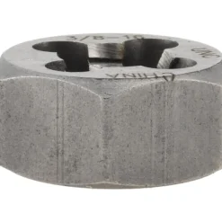 Hex Rethreading Die: 3/8-16, Right Hand, Carbon Steel
