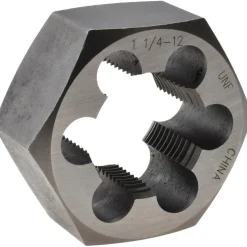 Hex Rethreading Die: 1-1/4 - 12, 1