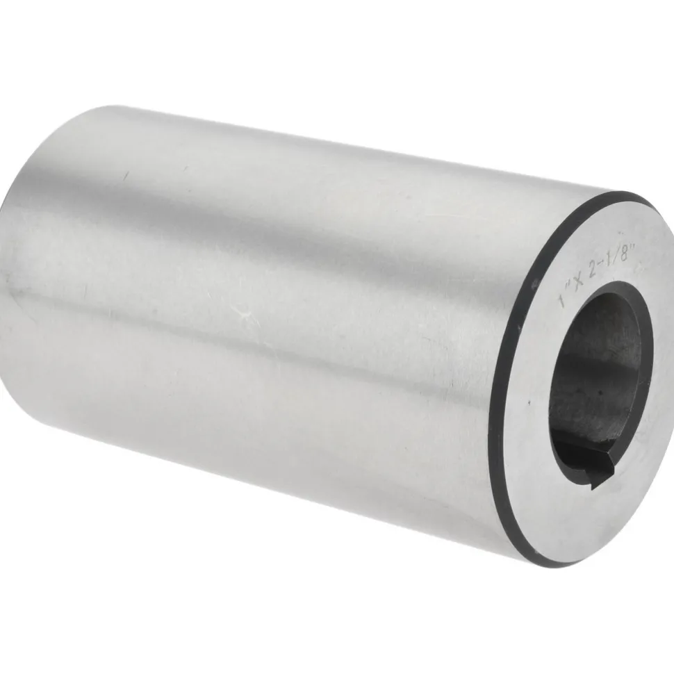 1" Hole Dia, 2-1/8" Outside Dia, 3-3/4" Long, Alloy Steel Machine Tool Arbor Bushing