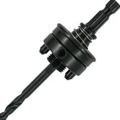Hole Saw Arbor: 6" Saw Dia, Hex Shank, Drill Pilot