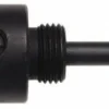 Hole Saw Arbor: 6" Saw Dia, Straight Shank, Pin Pilot