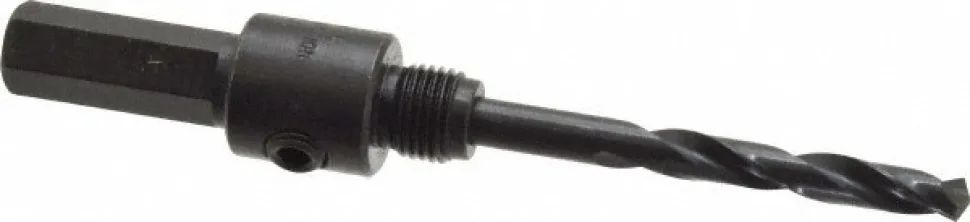 Hole Saw Arbor: Straight Shank, Drill Pilot