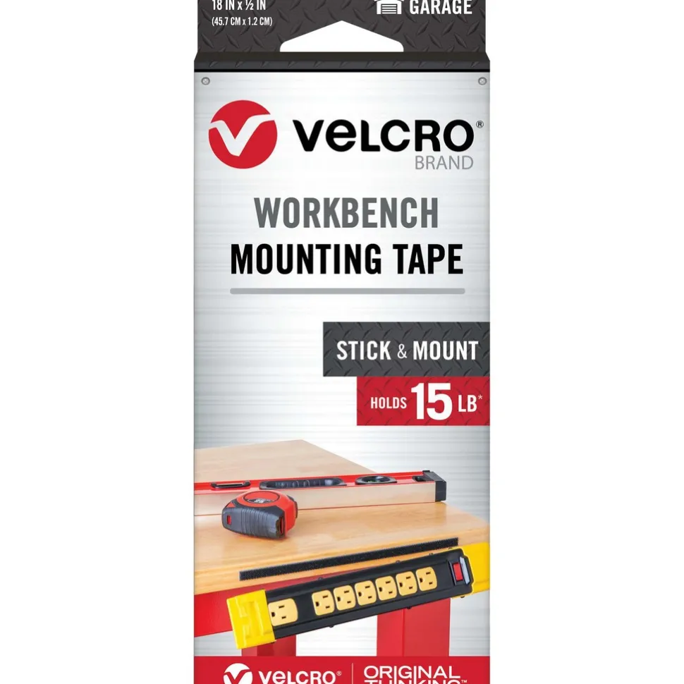 Hook & Loop: Shape: Roll; Tape Width: 0.50 in; Tape Length: 36 in; Color: Black