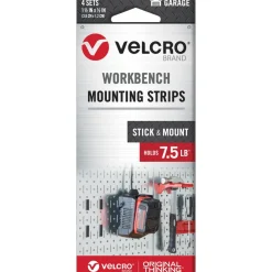 Hook & Loop: Shape: Strip; Tape Width: 0.50 in; Tape Length: 1.5 in; Color: Black