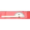 6 Inch Long Blade, 180° Max Measurement, 1° Dial Graduation, Half Round Head Protractor