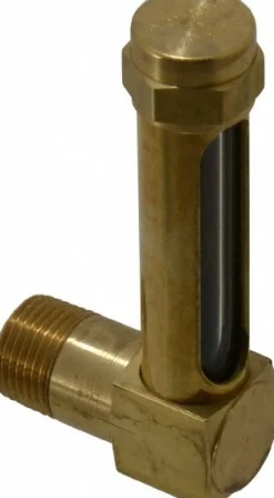 1-7/8 Inch Long Sight, 3/8 Inch Thread Size, Buna-N Seal Short Elbow, Vented Oil-Level Indicators and Gauge